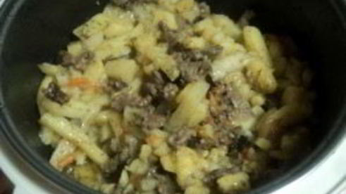 печень с картошкой в мультиварке