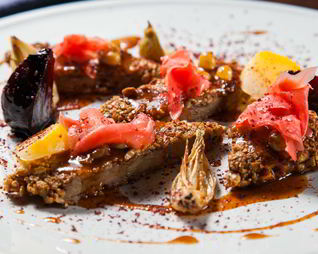 Печень с орехами