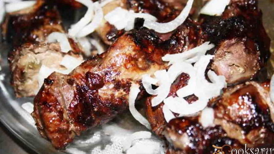 Рецепт печени в жировой сетке