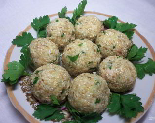 Закусочные шарики с печенью трески