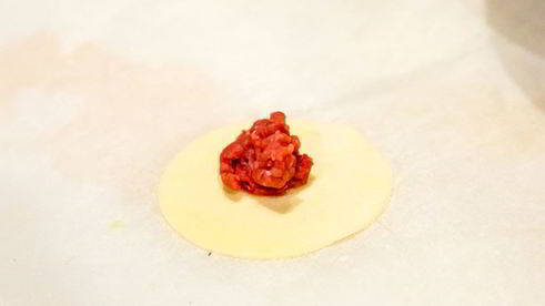 домашние пельмени с телятиной