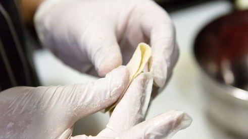 домашние пельмени с телятиной