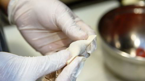 домашние пельмени с телятиной