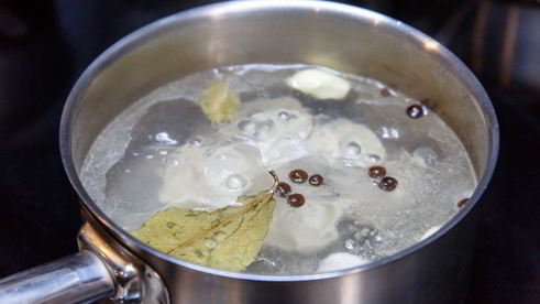 домашние пельмени с телятиной