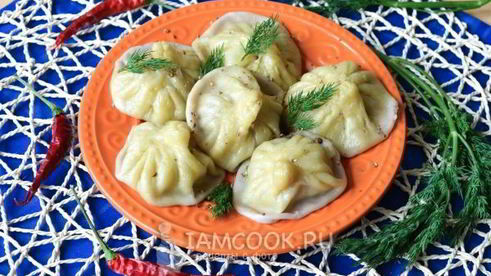 хинкали в мультиварке на пару