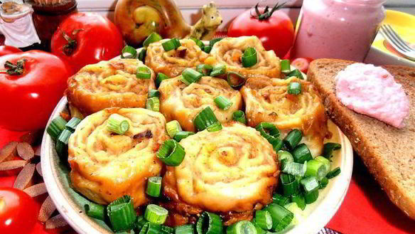 Рецепт Ленивых пельменей на овощной подушке