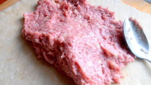 ленивые пельмени на овощной подушке