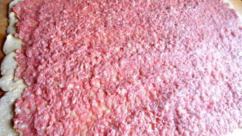 ленивые пельмени на овощной подушке