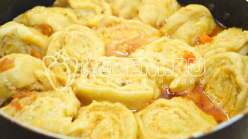 ленивые пельмени с курицей грузины