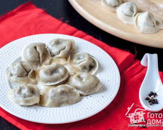 Пельмени с чечевицей