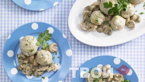 пельмени с грибами