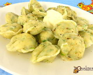 Пельмени с редисом