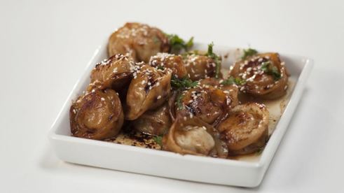 пельмени со свининой и кальмарами