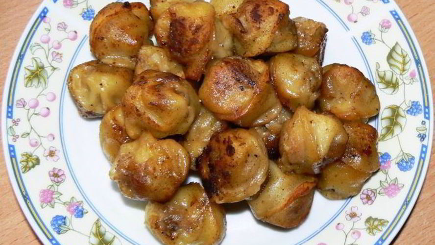 Рецепт жареных пельменей