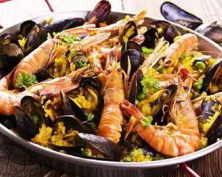 Паэлья из морепродуктов