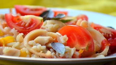 паэлья с кальмарами