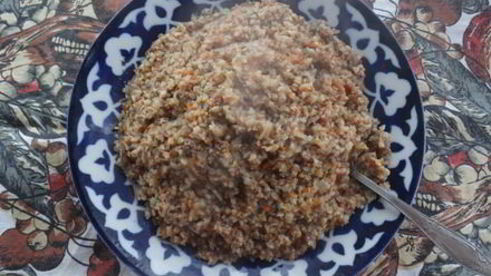 плов из гречки по-русски