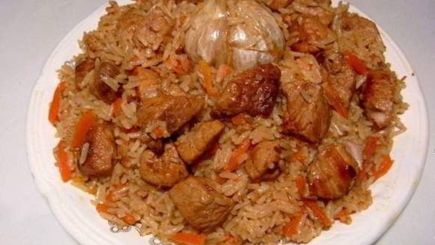 Рецепт плова из свинины в казане