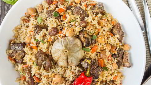 плов с бараниной