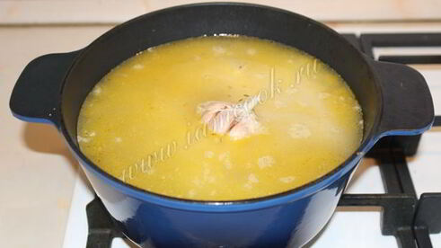 плов с курицей и грибами