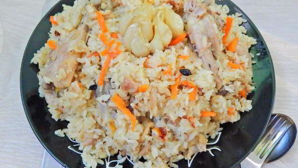 Рецепт Плова с курицей и курагой в духовке