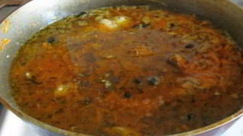 плов с курицей в утятнице