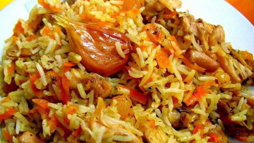 Рецепт плова с мясом в мультиварке