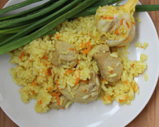 Плов с приправой карри