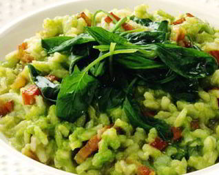 Плов со шпинатом