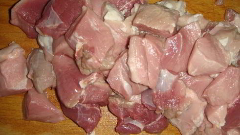 плов со свининой и яблоками