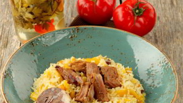 Рецепт Плова Той Оши с нутом и изюмом