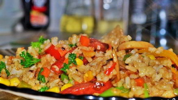 Рецепт Постного плова с овощами