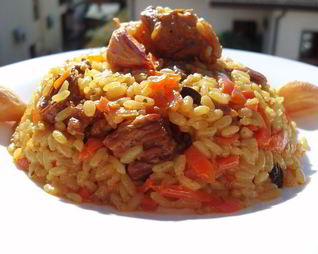 Узбекский плов с говядиной