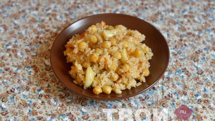 Рецепт вегетарианского плова с нутом