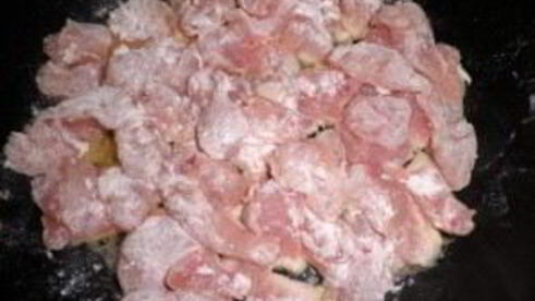 куриное фрикасе в сливочном соусе