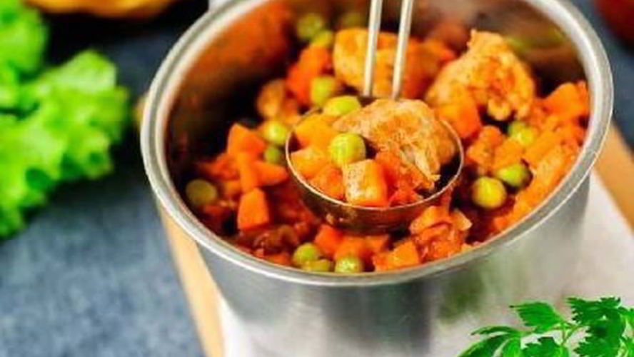 Рецепт нежного рагу с зеленым горошком и мясом