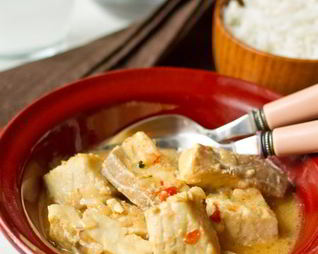 Острое рыбное рагу на кокосовом молоке