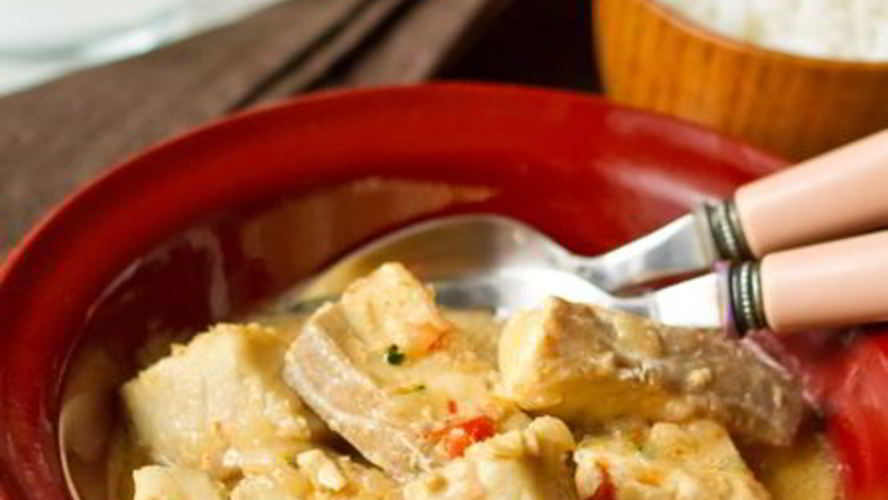 Рецепт острого рыбного рагу на кокосовом молоке