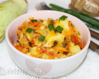 Овощное рагу из картофеля и кабачков