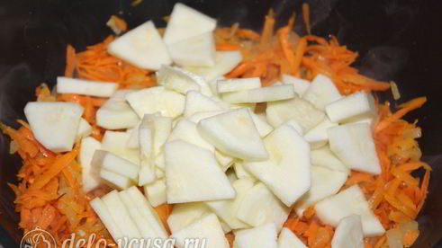 овощное рагу из картофеля и кабачков