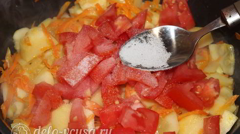 овощное рагу из картофеля и кабачков