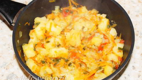 овощное рагу из картофеля и кабачков