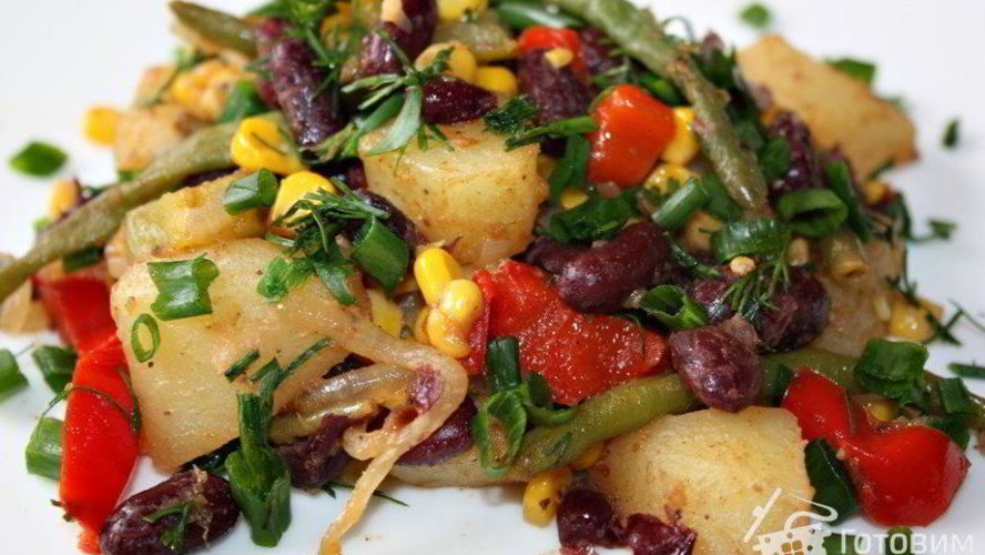 Рецепт овощного рагу по-мексикански