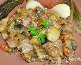 Овощное рагу с индейкой