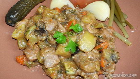 Рецепт Овощного рагу с индейкой