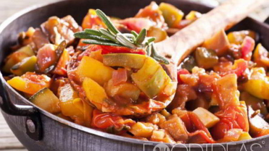 Рецепт овощного рагу с кабачками, баклажанами и мясом