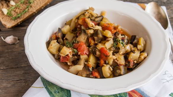 Рецепт Овощного рагу с кабачками и баклажанами