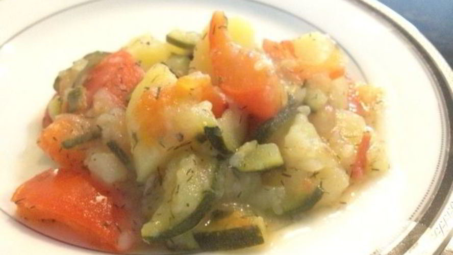 Рецепт овощного рагу с картофелем
