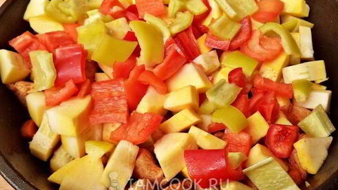 овощное рагу с куриной грудкой