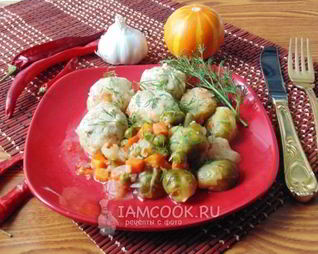 Овощное рагу с тефтелями